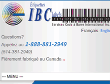 Tablet Screenshot of ibclabels.com